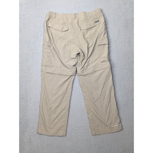 Columbia Silver Ridge Convertible Pants 38x30 (Meas 36x26.5) Omni Shade Beige - Picture 2 of 14